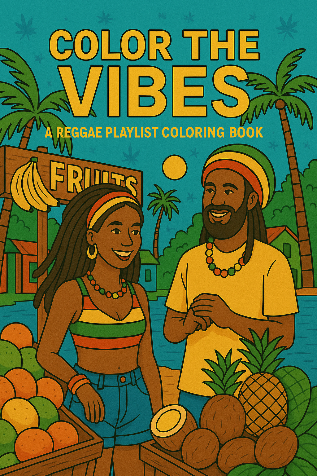 Color The Vibes (Digital PDF Download) Adult Coloring Book