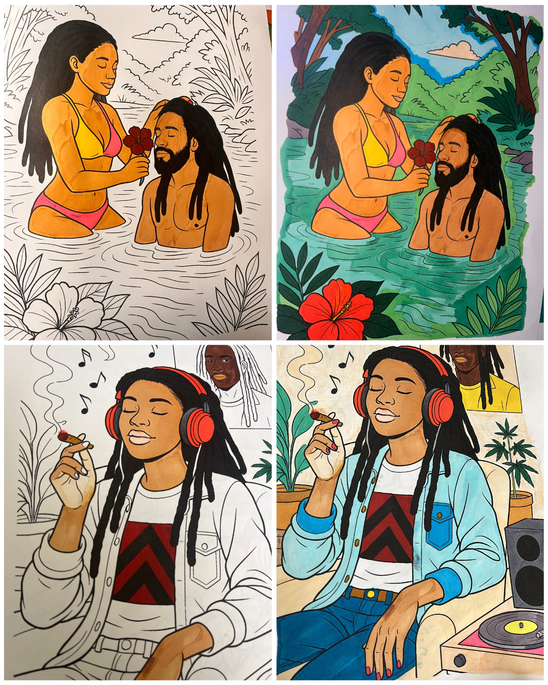Color The Vibes (Digital PDF Download) Adult Coloring Book