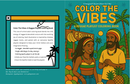Color The Vibes (Digital PDF Download) Adult Coloring Book