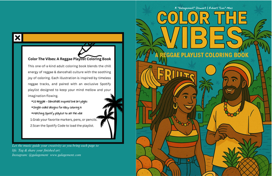 Color The Vibes (Digital PDF Download) Adult Coloring Book